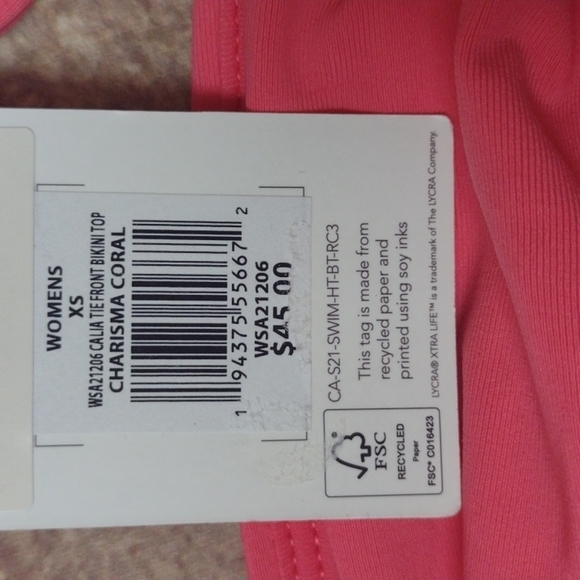 CALIA charisma coral bikini size XS - Picture 5 of 6